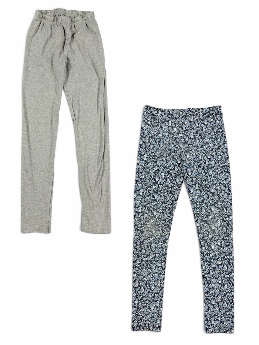 Gap Kids Crewcuts Girls Cotton Leggings Bundle Gray Floral Size 8